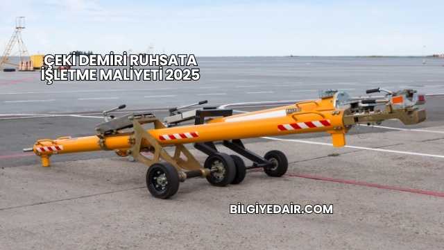Çeki Demiri Ruhsata İşletme Maliyeti 2025