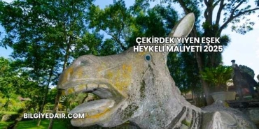 Çekirdek Yiyen Eşek Heykeli Maliyeti 2025
