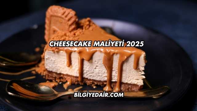 Cheesecake Maliyeti 2025