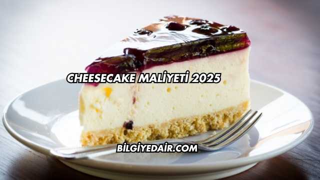 Cheesecake Maliyeti 2025