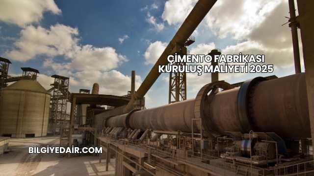 Çimento Fabrikası Kuruluş Maliyeti 2025