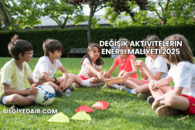 Değişik Aktivitelerin Enerji Maliyeti 2025