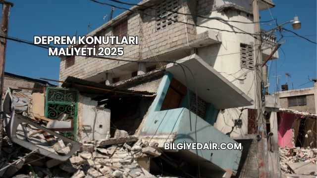 Deprem Konutları Maliyeti 2025