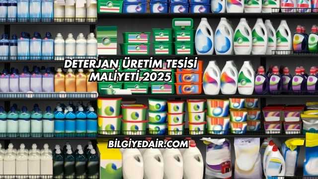 Deterjan Üretim Tesisi Maliyeti 2025