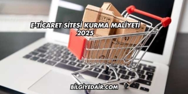E-Ticaret Sitesi Kurma Maliyeti 2025
