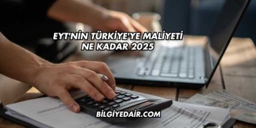 EYT'nin Türkiye'ye Maliyeti Ne Kadar 2025