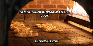 Ekmek Fırını Kurma Maliyeti 2025