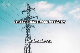 Elektrik Direği Maliyeti 2025