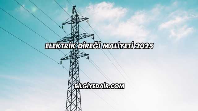 Elektrik Direği Maliyeti 2025