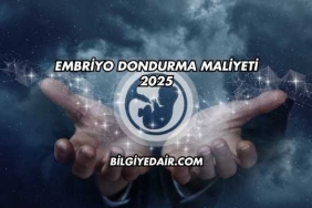 Embriyo Dondurma Maliyeti 2025