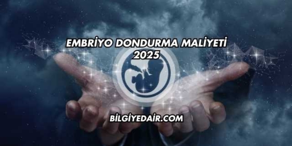 Embriyo Dondurma Maliyeti 2025