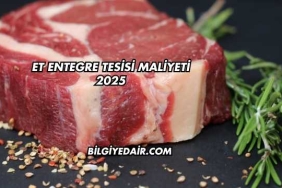 Et Entegre Tesisi Maliyeti 2025