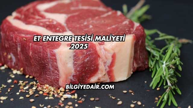 Et Entegre Tesisi Maliyeti 2025