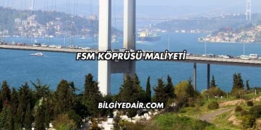 FSM Köprüsü Maliyeti