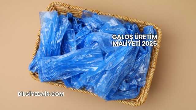 Galoş Üretim Maliyeti 2025