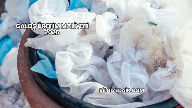 Galoş Üretim Maliyeti 2025