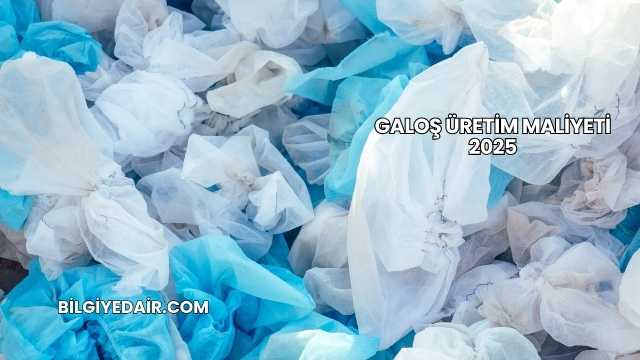 Galoş Üretim Maliyeti 2025