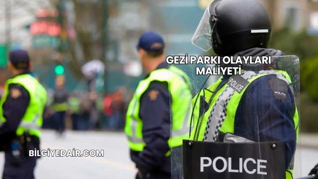 Gezi Parkı Olayları Maliyeti