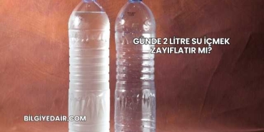 Günde 2 Litre Su İçmek Zayıflatır mı?
