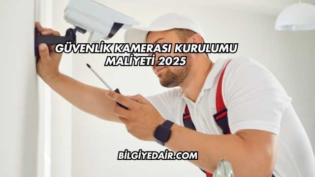 Güvenlik Kamerası Kurulumu Maliyeti 2025
