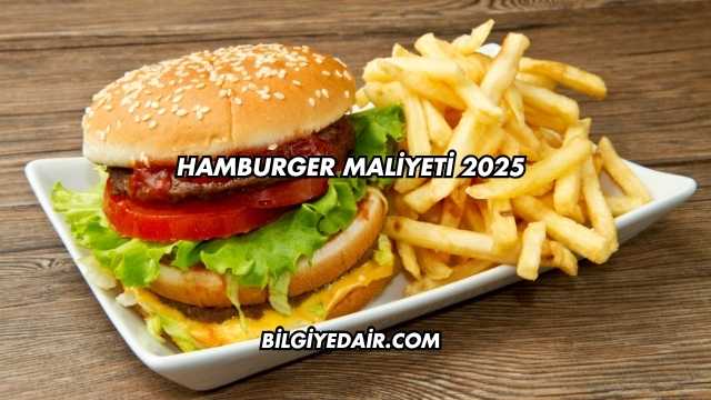 Hamburger Maliyeti 2025