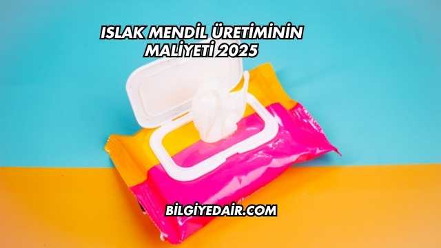 Islak Mendil Üretiminin Maliyeti 2025