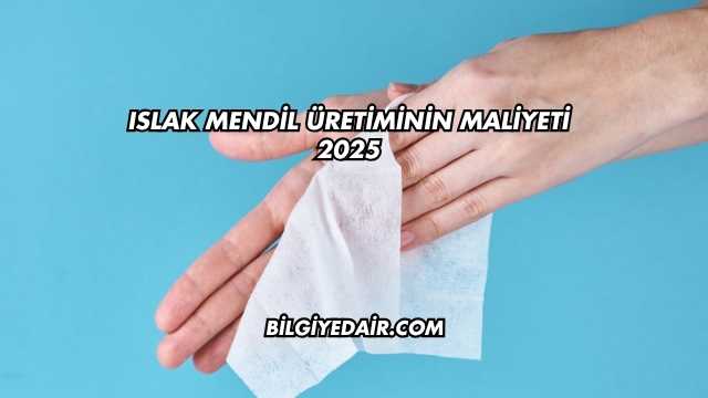Islak Mendil Üretiminin Maliyeti 2025