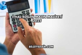 İthal Edilen Malın Maliyeti 2025