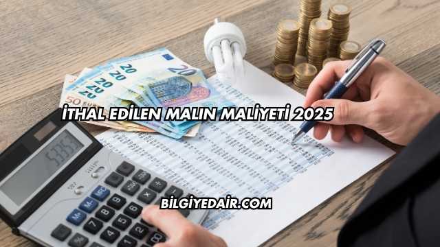 İthal Edilen Malın Maliyeti 2025