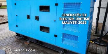 Jeneratör ile Elektrik Üretimi Maliyeti 2025