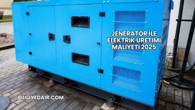 Jeneratör ile Elektrik Üretimi Maliyeti 2025