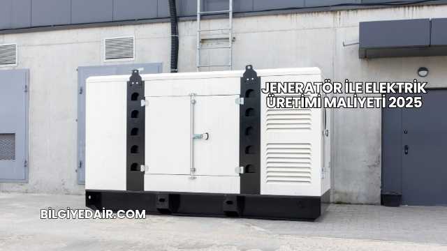 Jeneratör ile Elektrik Üretimi Maliyeti 2025