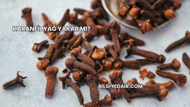 Karanfil Yağ Yakar mı?