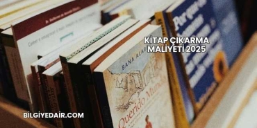 Kitap Çıkarma Maliyeti 2025