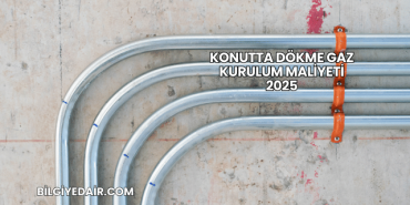 Konutta Dökme Gaz Kurulum Maliyeti 2025