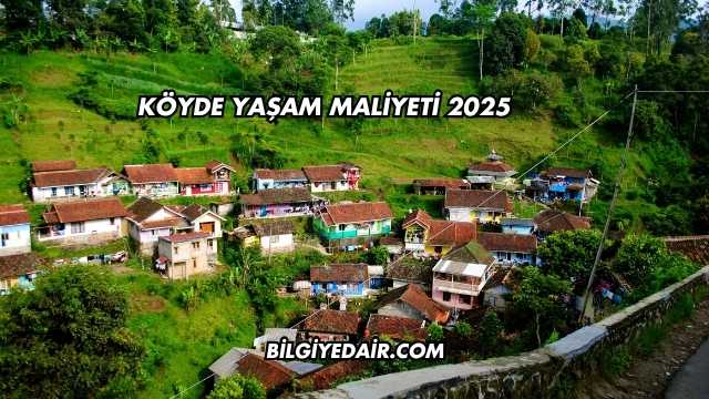 Köyde Yaşam Maliyeti 2025