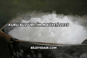 Kuru Buz Üretim Maliyeti 2025