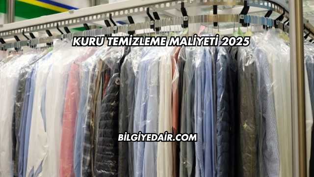 Kuru Temizleme Maliyeti 2025