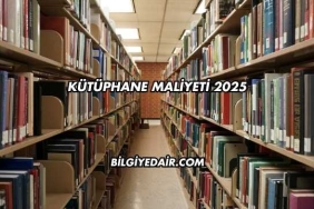 Kütüphane Maliyeti 2025