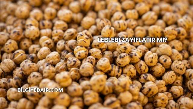 Leblebi Zayıflatır mı?