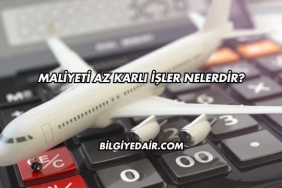 Maliyeti Az Karlı İşler Nelerdir?