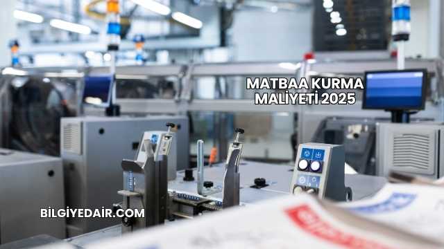 Matbaa Kurma Maliyeti 2025