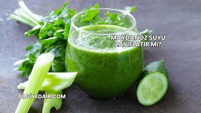 Maydanoz Suyu Zayıflatır mı?