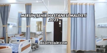 Mersin Şehir Hastanesi Maliyeti 2025