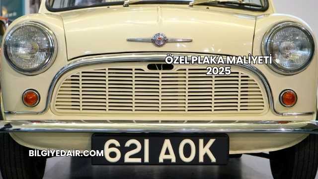 Özel Plaka Maliyeti 2025