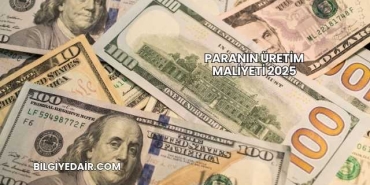 Paranın Üretim Maliyeti 2025
