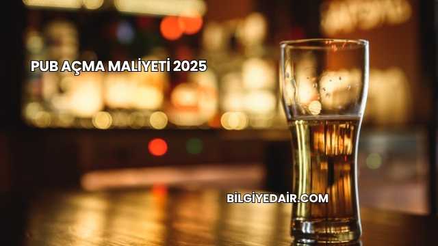 Pub Açma Maliyeti 2025