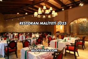Restoran Maliyeti 2025