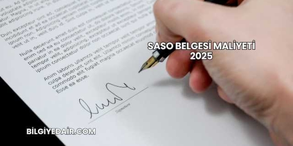 SASO Belgesi Maliyeti 2025