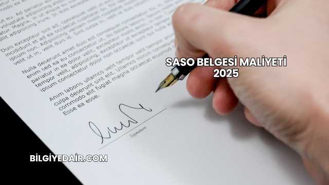 SASO Belgesi Maliyeti 2025